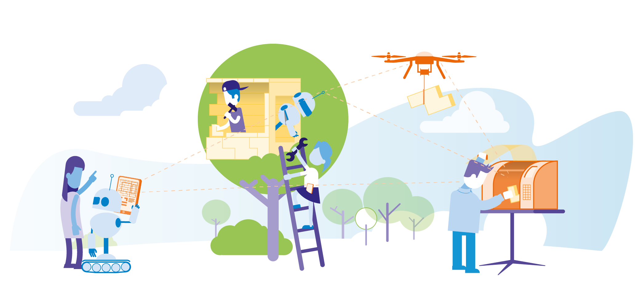 illustratie boomhut - Kennisnet technologiekompas